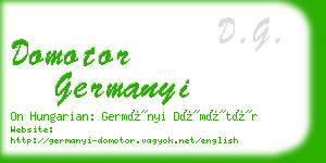 domotor germanyi business card